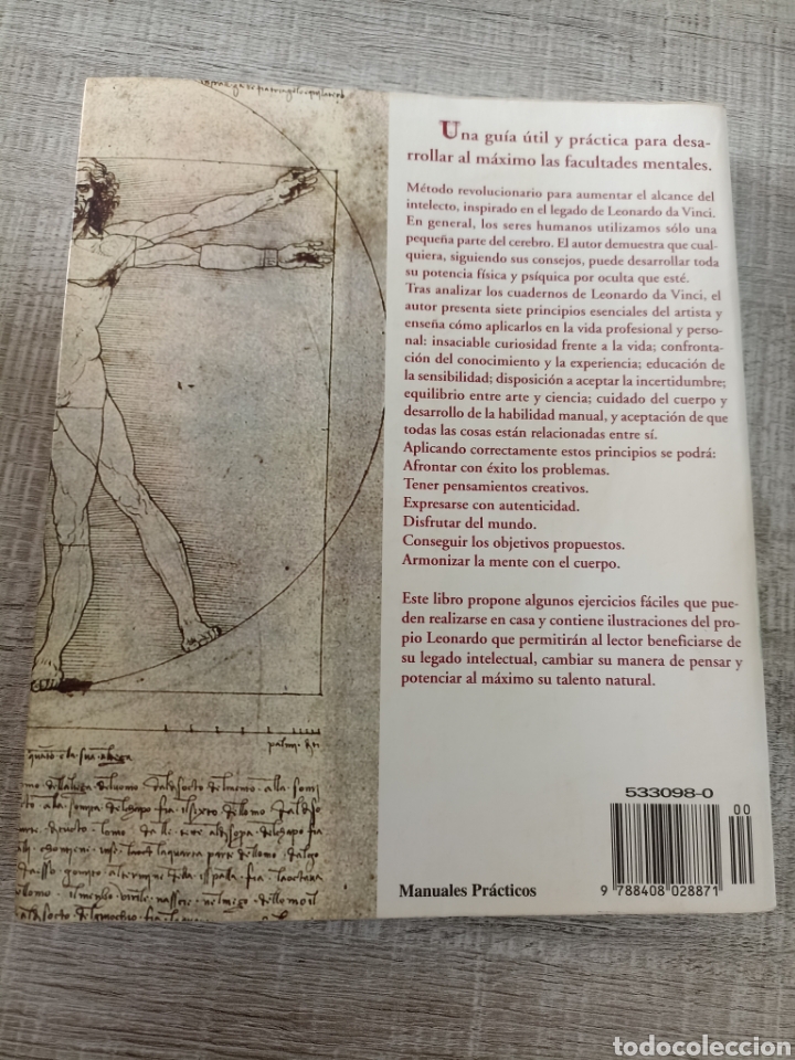 Libros: Pensar c&oacute;mo Leonardo da Vinci Michael J.gelb, editorial planeta - Foto 3