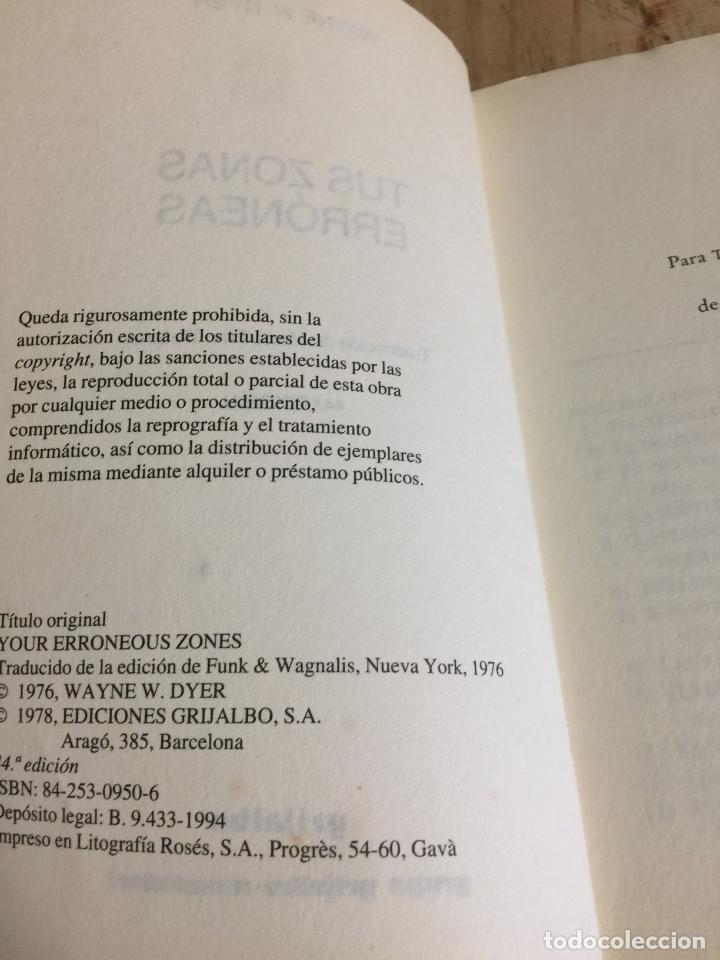 Libros: Tus zonas err&oacute;neas - Dr. Wayne W. Dyer - Foto 4