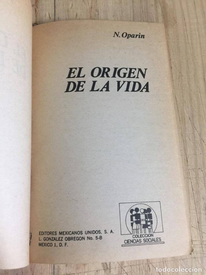 Libros: Origen de la vida - A. Oparin - Foto 3