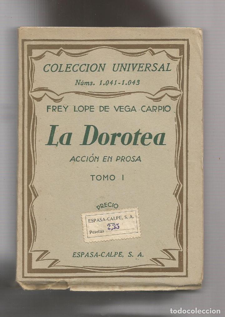 Libros: La Dorotea.Tomo I. - LOPE DE VEGA: - Foto 1