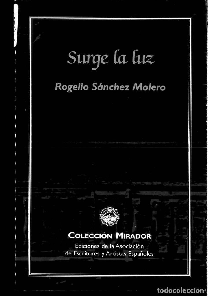 Libros: SURGE LA LUZ - ROGELIO S&Aacute;NCHEZ MOLERO - Foto 1
