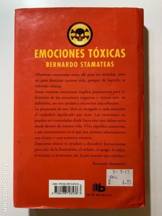 Libros: Emociones T&oacute;xicas - Bernardo Stamateas - Edici&oacute;n Bolsillo - Foto 4
