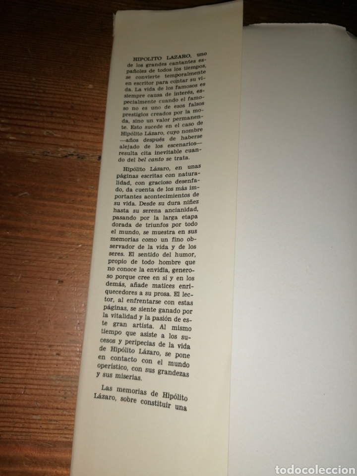Libros: EL LIBRO DE MI VIDA - HIPOLITO LAZARO - AUT&Oacute;GRAFO - Foto 3