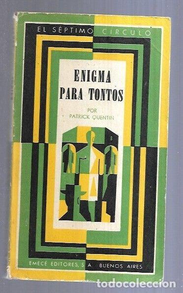 Libros: ENIGMA PARA TONTOS - QUENTIN, PATRICK - Foto 1