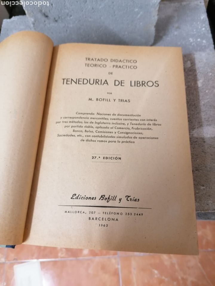 Libros: Tenedur&iacute;a de libros 27 edici&oacute;n 1962 - Foto 4