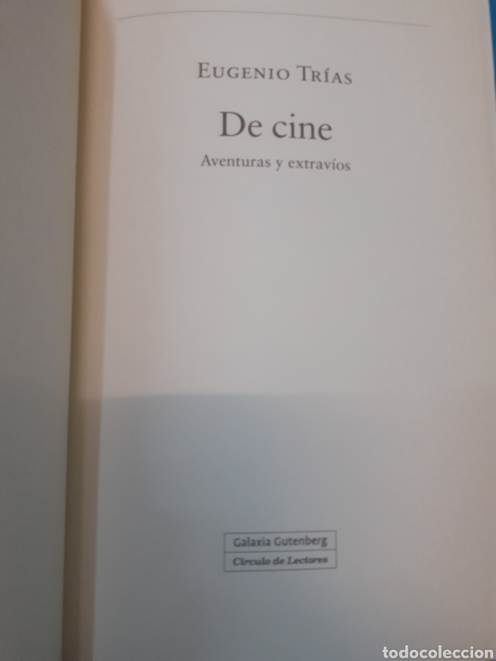 Libros: DE CINE. Aventuras y extrav&iacute;os - TRIAS,Eugenio - Foto 4