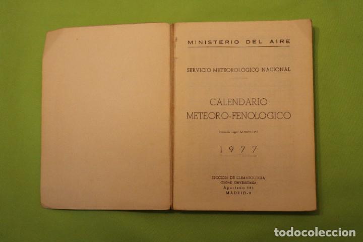 Libros: CALENDARIO METEORO FENOL&Oacute;GICO 1977 - Foto 2
