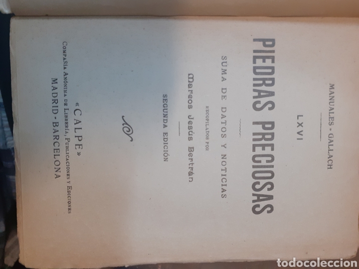 Libros: PIEDRAS PRECIOSAS - BELTRAN,Marcos Jes&uacute;s - Foto 2