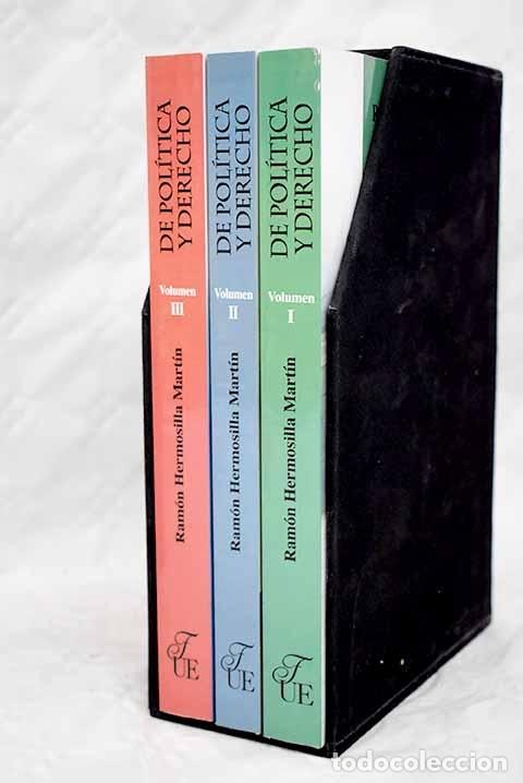 Libros: De pol&iacute;tica y derecho.- Hermosilla Mart&iacute;n, Ram&oacute;n - Foto 1