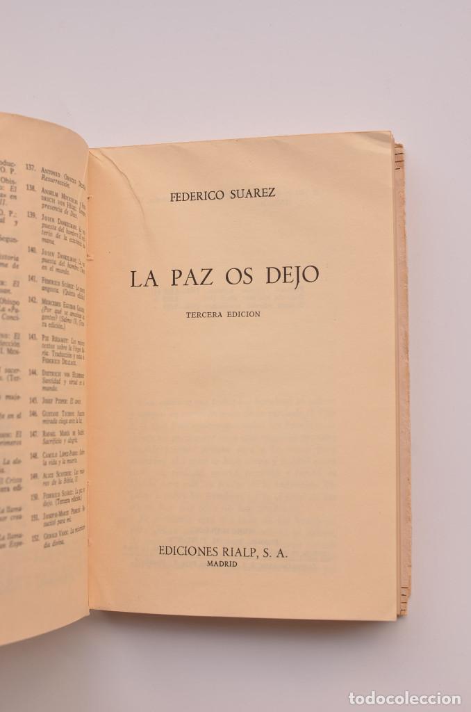 Libros: La paz os dejo - SU&Aacute;REZ, Federico - Foto 2