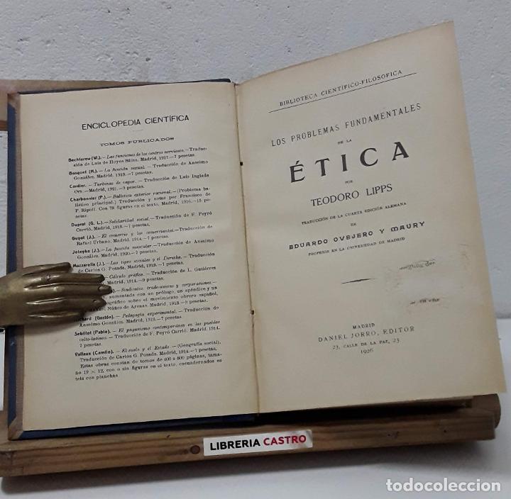 Libros: Los problemas fundamentales de la &eacute;tica - Teodoro Lipps - Foto 1