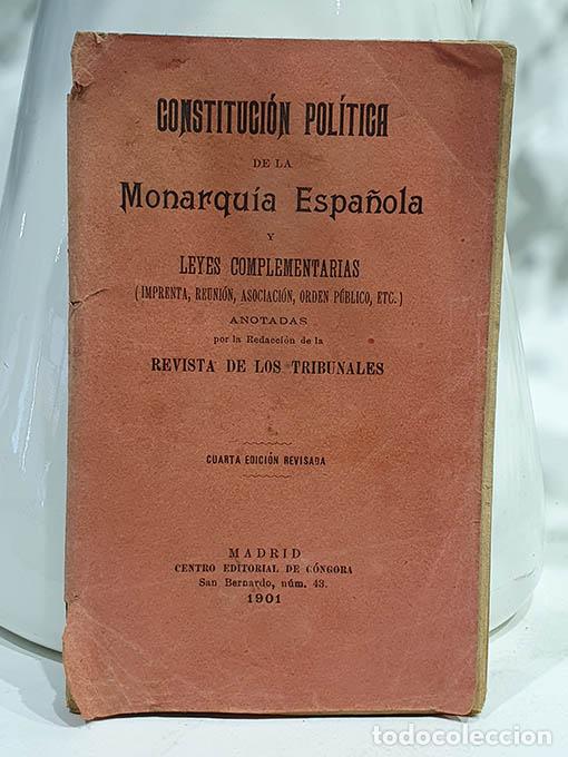 B&uuml;cher: Constituci&oacute;n Pol&iacute;tica de la Monarqu&iacute;a Espa&ntilde;ola y Leyes Complementarias (Imprenta, Reuni&oacute;n, Asociaci&oacute;