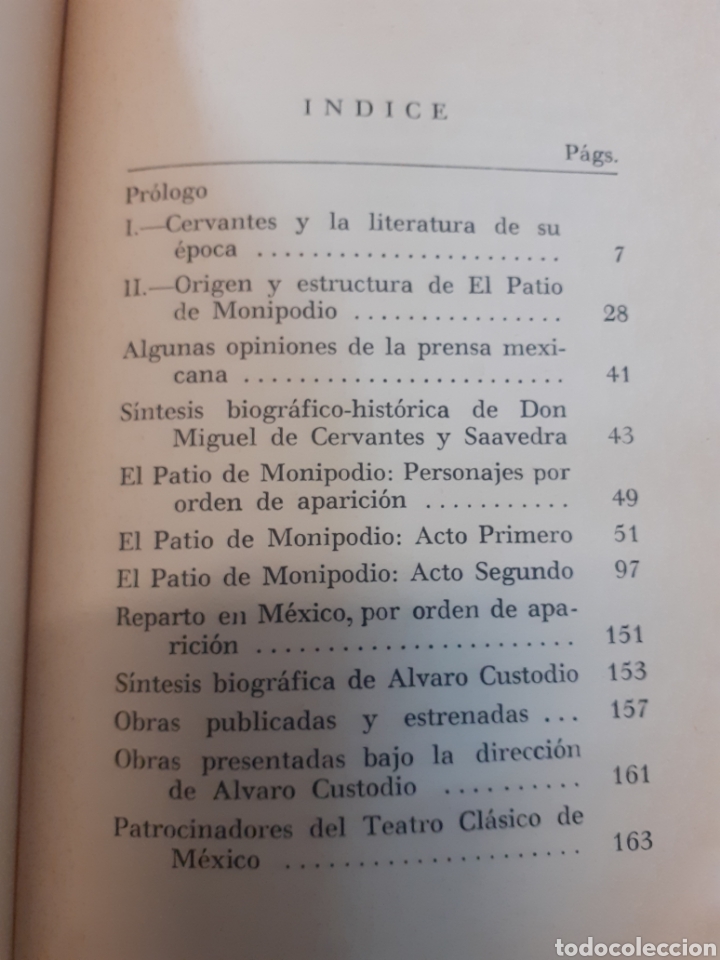 Libros: EL PATIO DE MONIPODIO. Dedicatoria autografa del autor - CUSTODIO,Alvaro - Foto 4