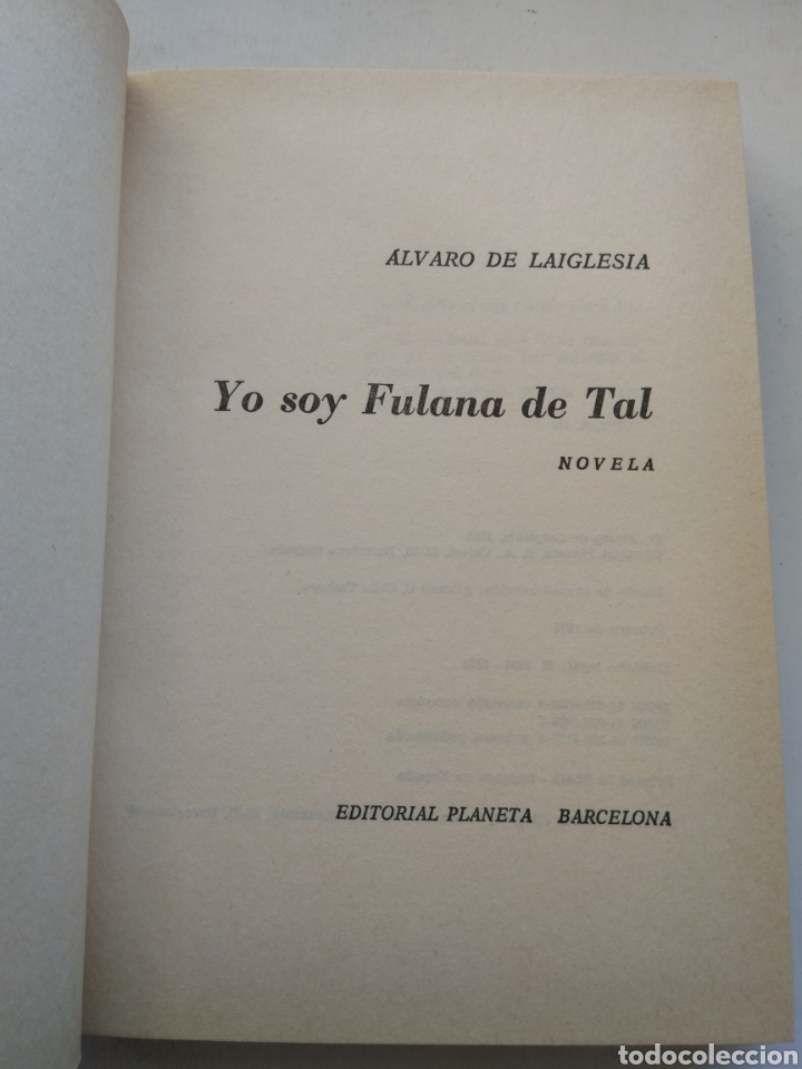 Libros: YO SOY FULANA DE TAL/&Aacute;LVARO DE LAIGLESIA - Foto 2