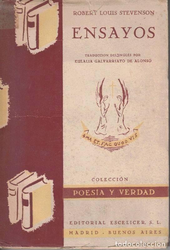 Libros: ENSAYOS. - STEVENSON, Robert Louis. - Foto 1