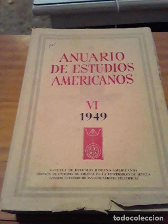 Libros: ANUARIO DE ESTUDIOS AMERICANOS VI.1949. - Foto 1