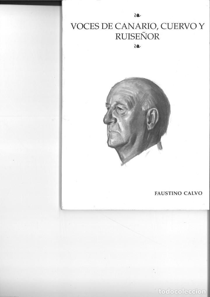 books: VOCES DE CANARIO, CUERVO Y RUISE&Ntilde;OR. Faustino Calvo