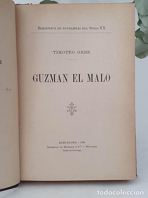 Libros: Guzm&aacute;n el malo. - ORBE, Timoteo. - Foto 2