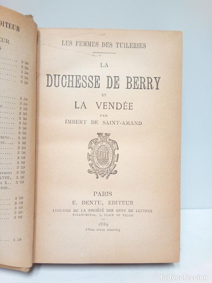Libros: SAINT-AMAND, Imbert de - La Duchesse de Berry et la Vend&eacute;e - Foto 2