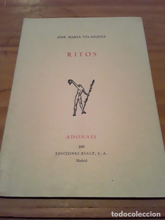 Libri di seconda mano: RITOS.JOSE MARIA VELAZQUEZ.EDIC.RIALP.1971.41 PAGINAS.