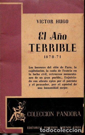 Libros: EL A&Ntilde;O TERRIBLE, 1870-71. - HUGO, Victor. - Foto 1