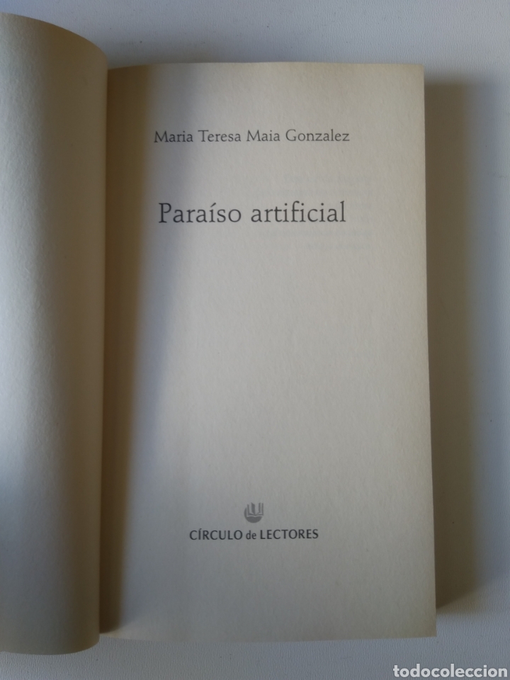 Libros: PARAISO ARTIFICIAL/MARIA TERESA MAIA GONZ&Aacute;LEZ - Foto 2