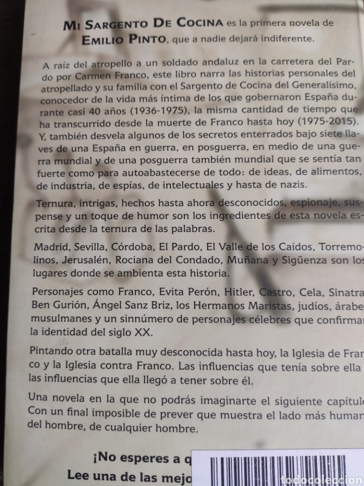 Libros: Mi Sargento de Cocina. Emilio Pinto - Foto 2