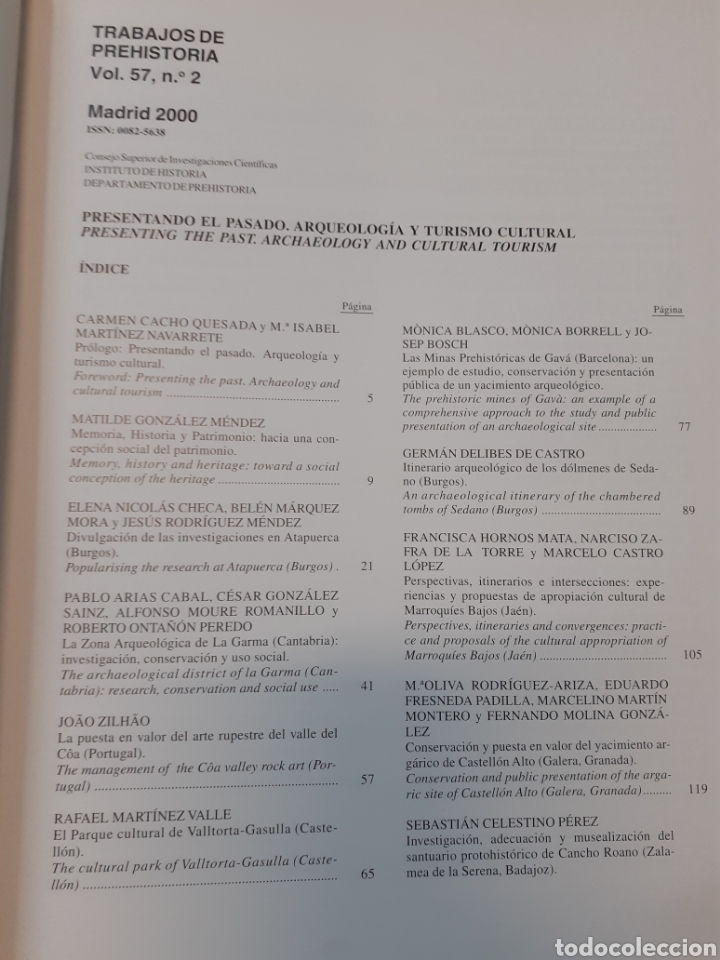 Libros: TRABAJOS DE PREHISTORIA. Vol. 57. n&ordm; 2. Arqueolog&iacute;a - Foto 4