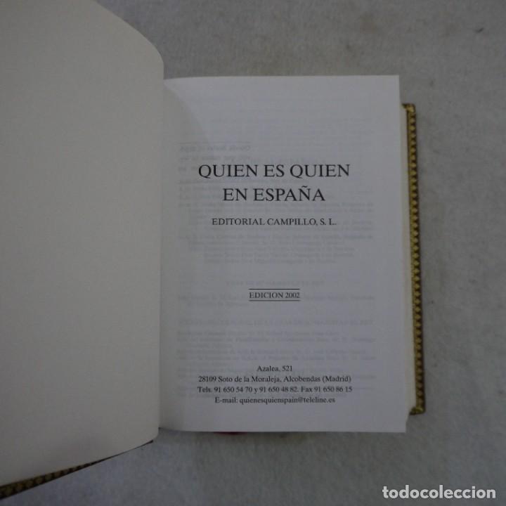 Libros: QUIEN ES QUIEN EN ESPA&Ntilde;A - EDITORIAL CAMPILLO - 2002 - Foto 4