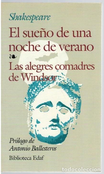 Libros: El sue&ntilde;o de una noche de verano. Las alegres comadres de Windsor - Shakespeare - Foto 1