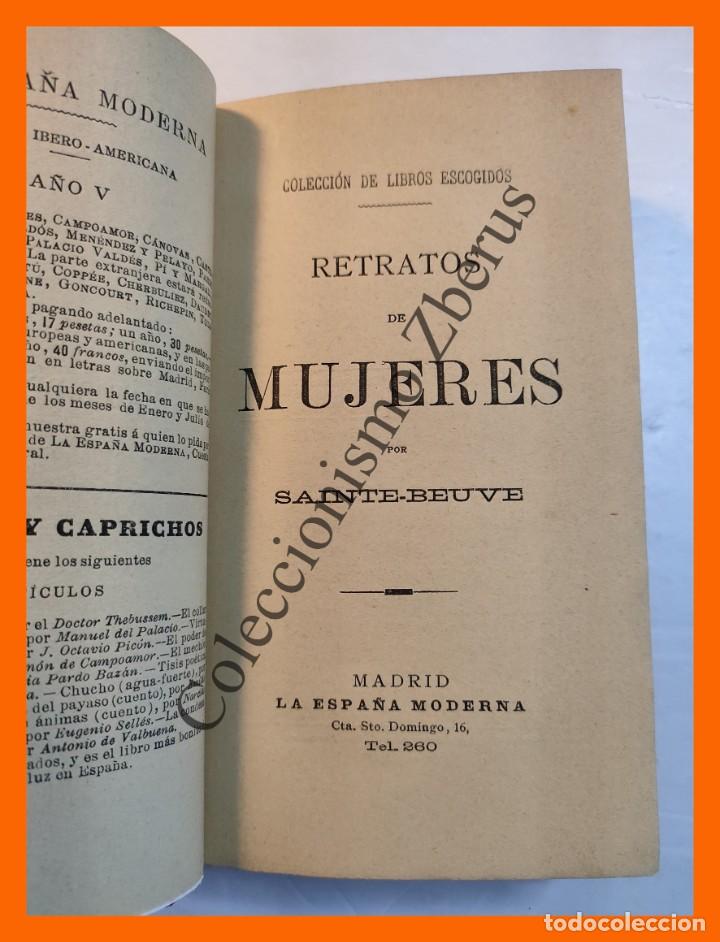 Libros: Retratos de Mujeres - Sainte-Beuve - Foto 3