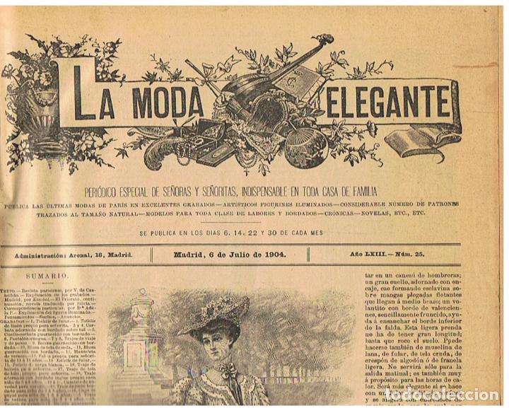 la moda elegante, periodico especial de señoras - Comprar Libros antiguos  de diseño y fotografía en todocoleccion - 125072975