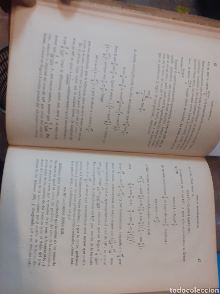 Libros: ELEMENTOS DE TRIGONOMETRIA RECTILINEA Y ESFERICA. A&ntilde;o 1904 - CIRODDE,P.L. - Foto 5