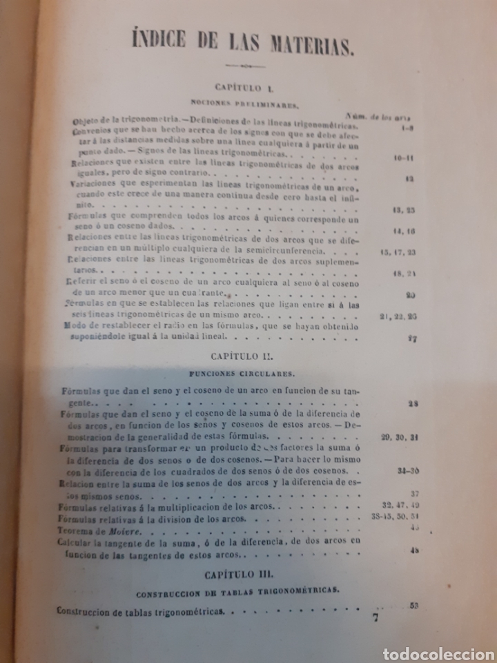 Libros: ELEMENTOS DE TRIGONOMETRIA RECTILINEA Y ESFERICA. A&ntilde;o 1904 - CIRODDE,P.L. - Foto 6