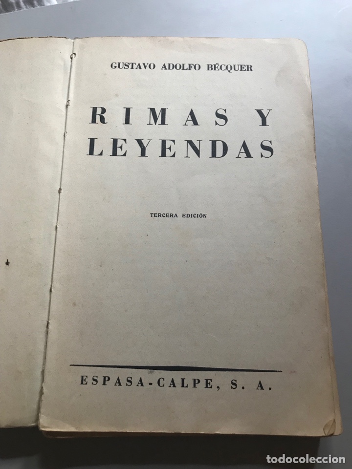 Libros: Gustavo Adolfo becquer Rimas y leyendas - Foto 3