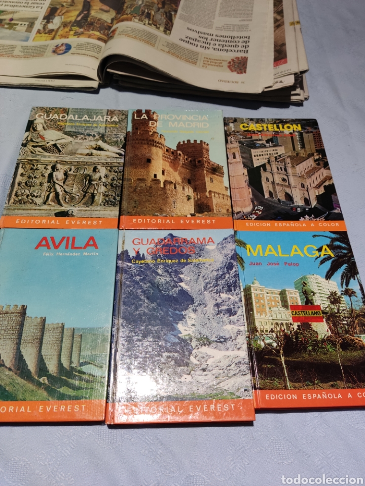 Libros: 6 guias everest guadalajara castellon madrid malaga guadarrama gredos avila