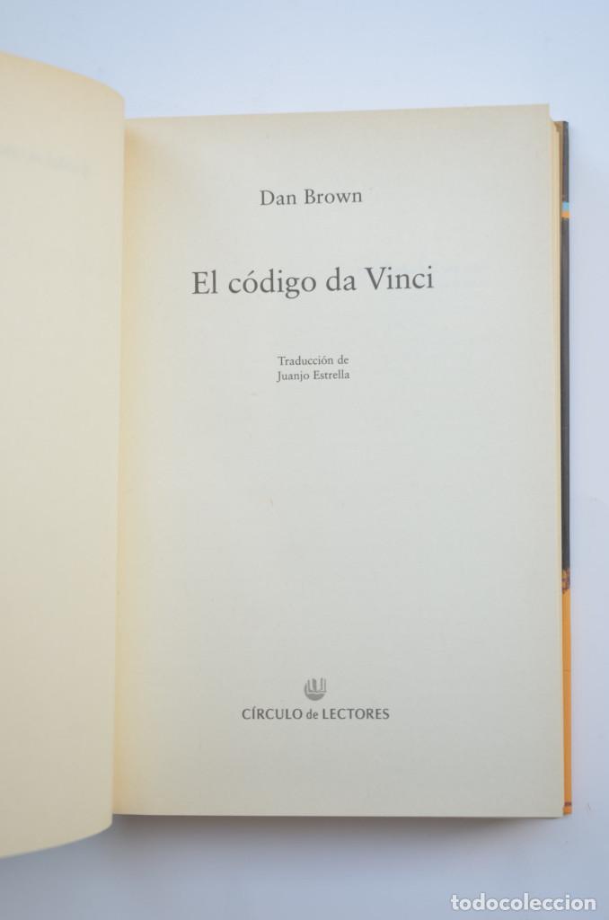 Libros: El C&oacute;digo Da Vinci - BROWN, Dan - Foto 3