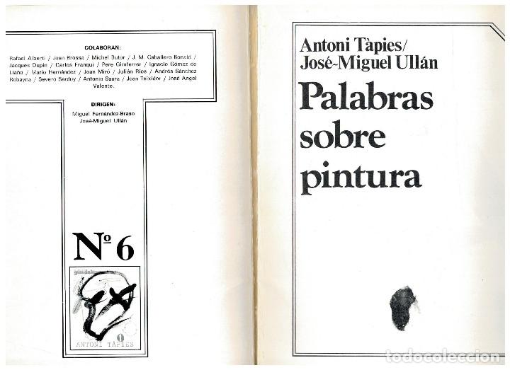 Libros: CUADERNOS GUADALIMAR N&ordm; 6 DEDICADO A ANTONI T&Agrave;PIES - Foto 2