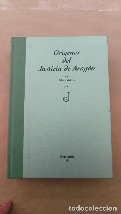 Libros: OR&Iacute;GENES DEL JUSTICIA DE ARAG&Oacute;N . - JULI&Aacute;N RIBERA. - Foto 1
