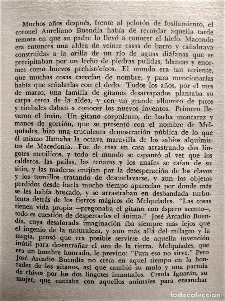 Libros: Cien A&ntilde;os de Soledad. (Ejemplar dedicado). - Garc&iacute;a M&aacute;rquez, Gabriel. - Foto 4