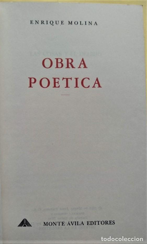 Libros: Obra Po&eacute;tica. - Molina, Enrique. - Foto 3