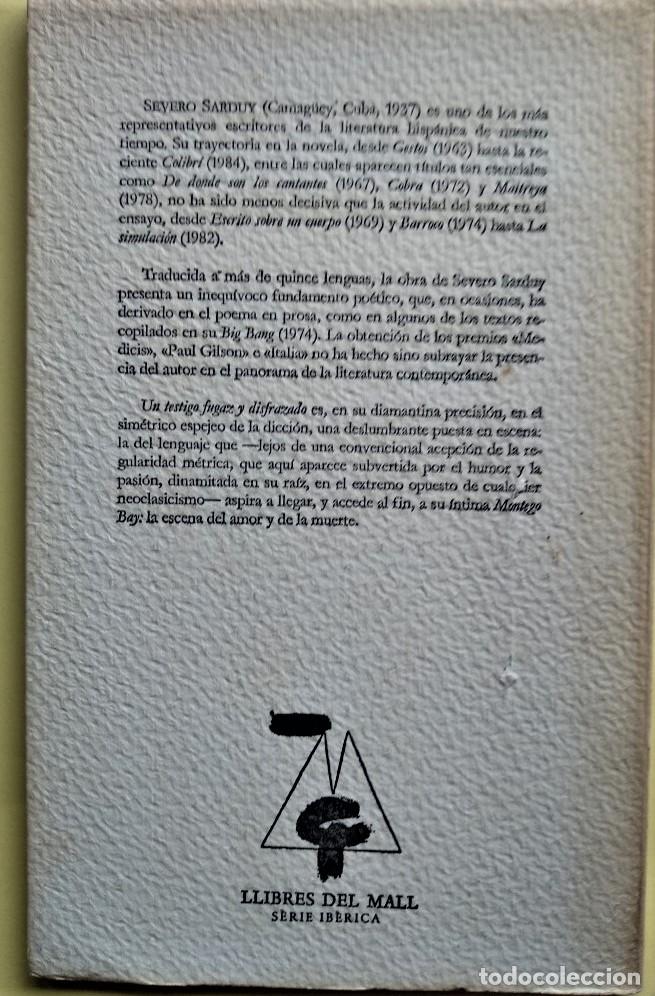 Libros: Un Testigo Fugaz y Disfrazado. - Sarduy, Severo. - Foto 2