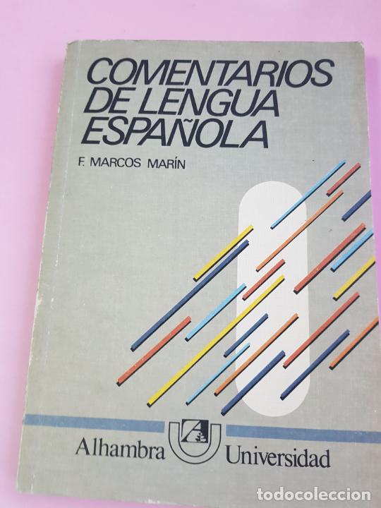 Libri di seconda mano: LIBRO-COMENTARIOS DE LENGUA ESPA&Ntilde;OLA-FRANCISCO MARCOS MAR&Iacute;N-1&ordf;EDICI&Oacute;N-1983-COLECCIONISTAS-EXCELENTE