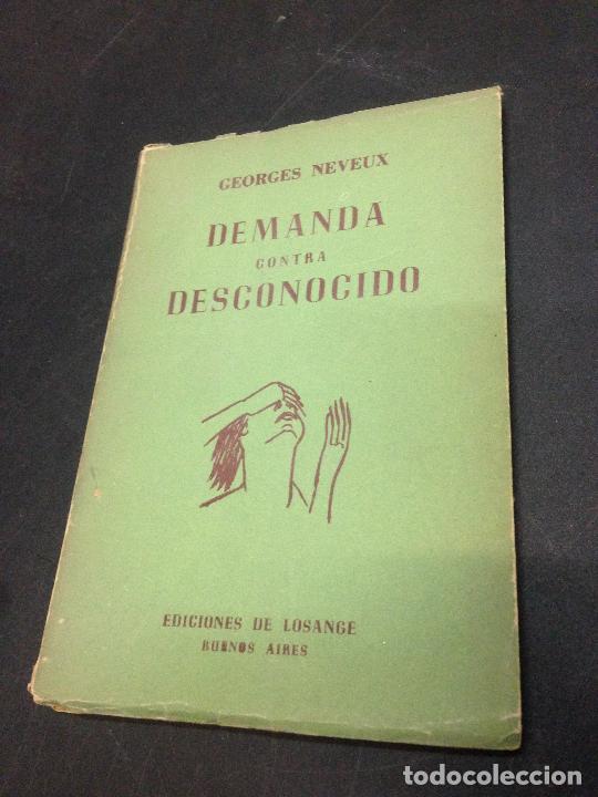 Libros: Demanda contra desconocido - Georges Neveux - Foto 1