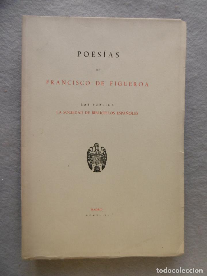 Libros: POES&Iacute;AS. - FIGUEROA, FRANCISCO DE. - Foto 1
