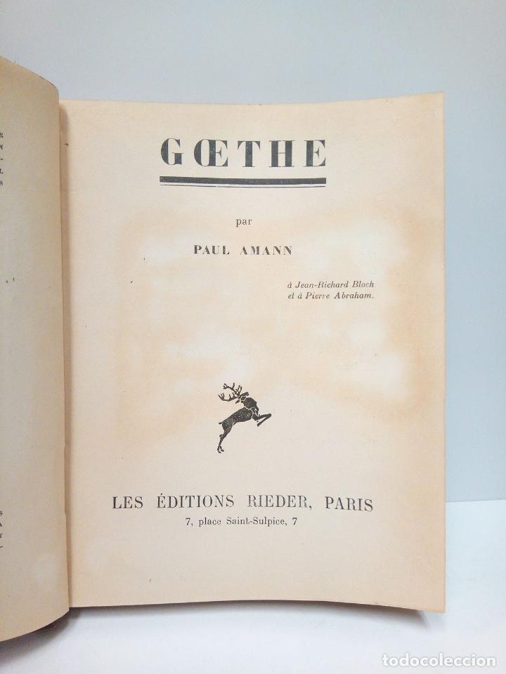 Libros: AMANN, Paul - Goethe - Foto 2