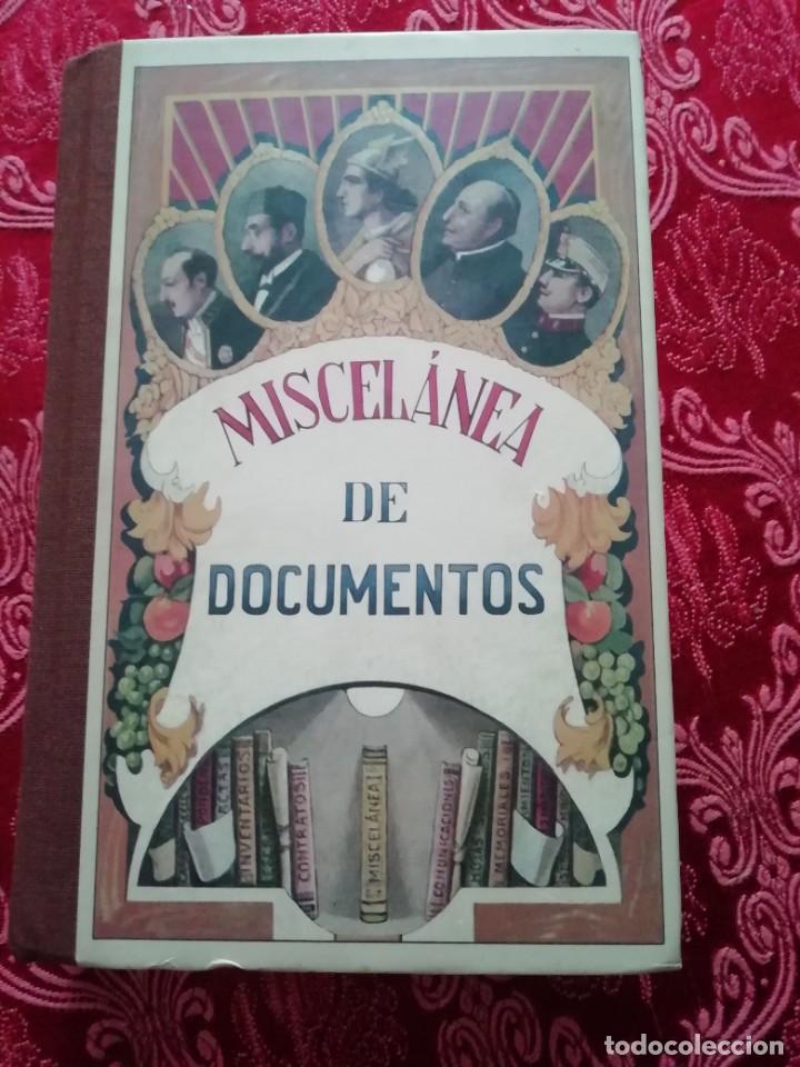 Libros: Miscelanea de documentos paluzie edici&oacute;n facs&iacute;mil 1930 - Foto 1