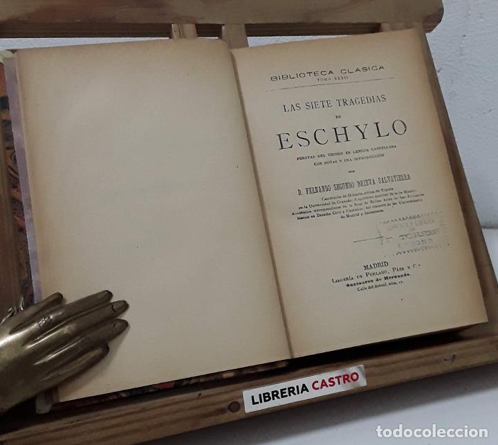Libros: Las siete tragedias de Eschylo - Eschylo - Foto 1