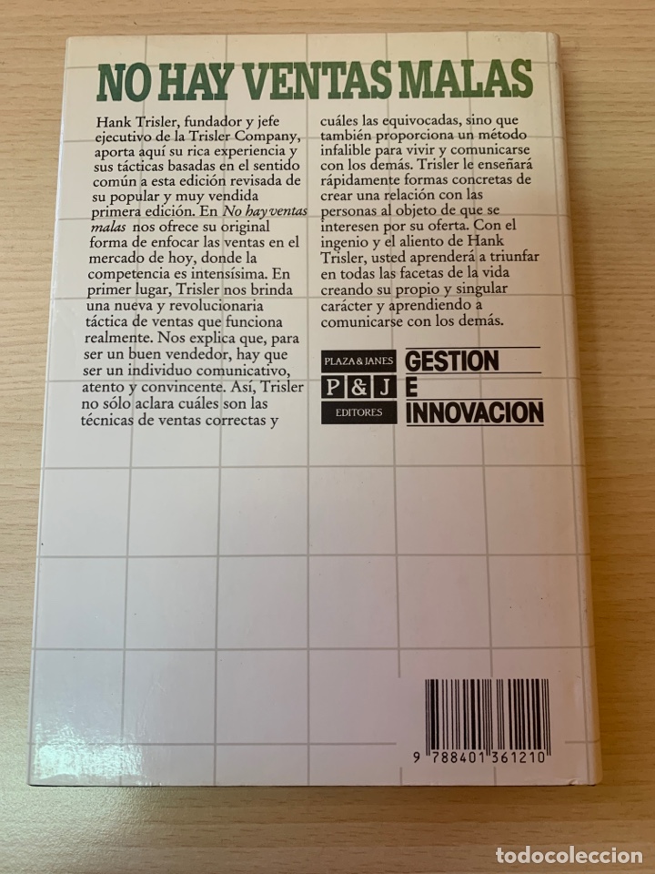 Libros: No hay ventas malas. Hank Trisler. - Foto 2