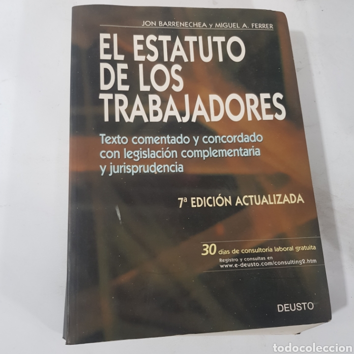 Libros: LB 967 el Estatuto de los Trabajadores - LIBRO SEGUNDA MANO - Foto 1
